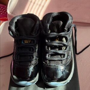 Jordan Kids Black Patent Leather Sneakers